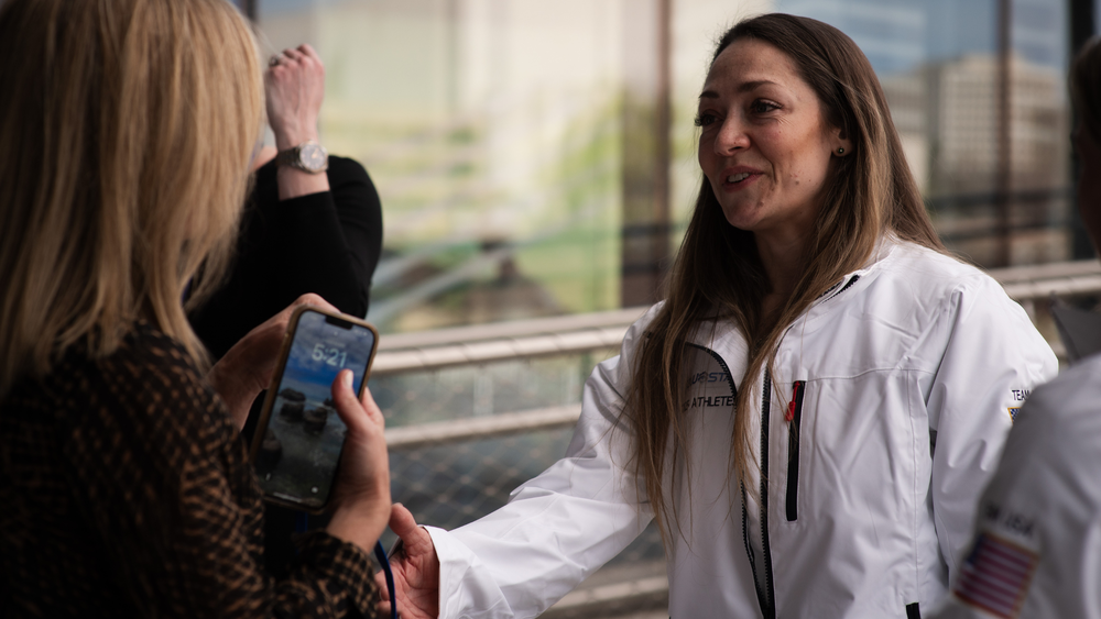 The Next Lap Foundation Athlete at an Event